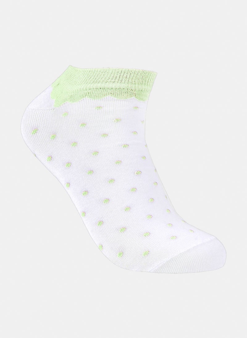 Odds Women's Pack of 3 Lycra Ankle Patterned Plain Socks - Image 3